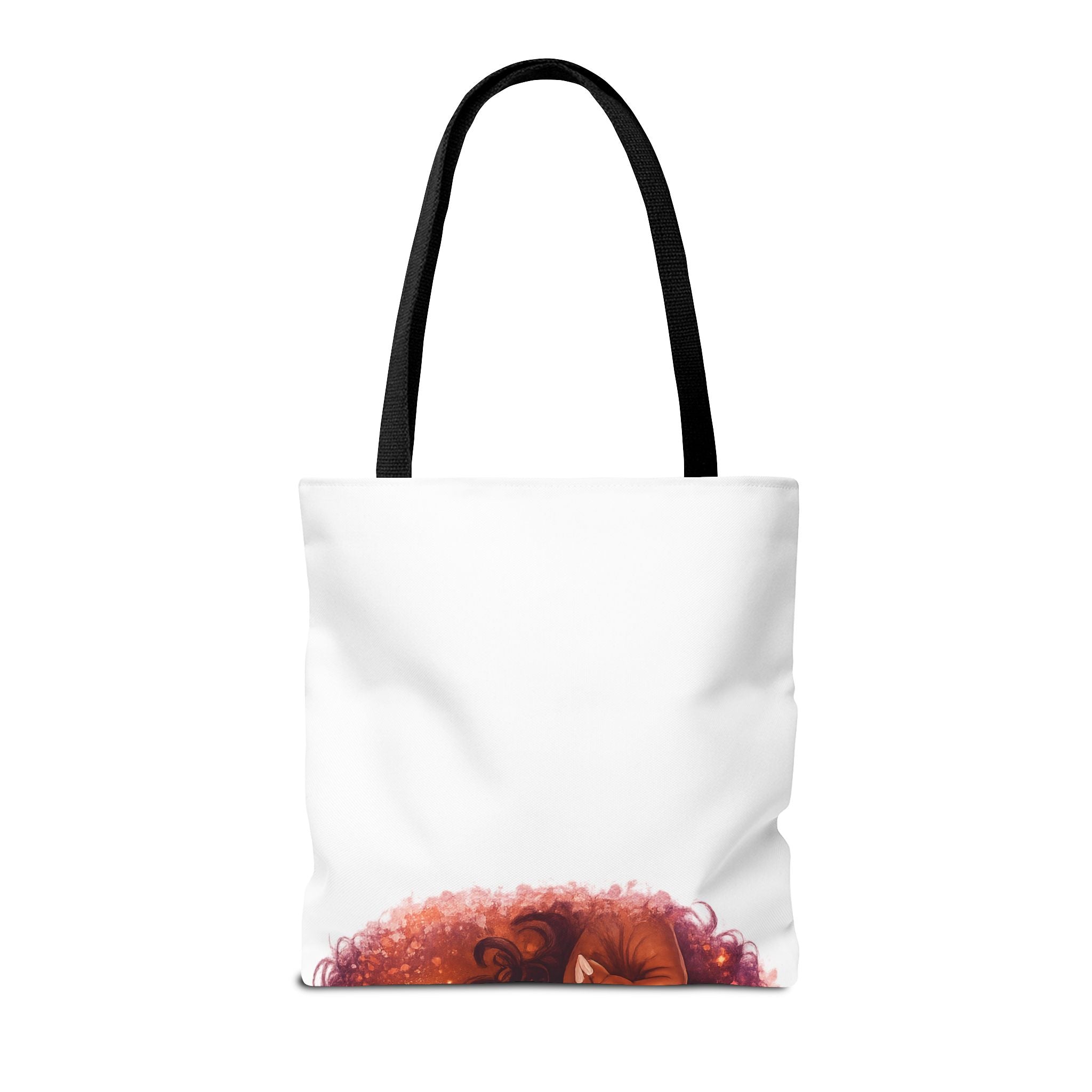 Curly Girl Pop-Art Tote — Cute Lollipop Portrait Beach & Everyday Bag