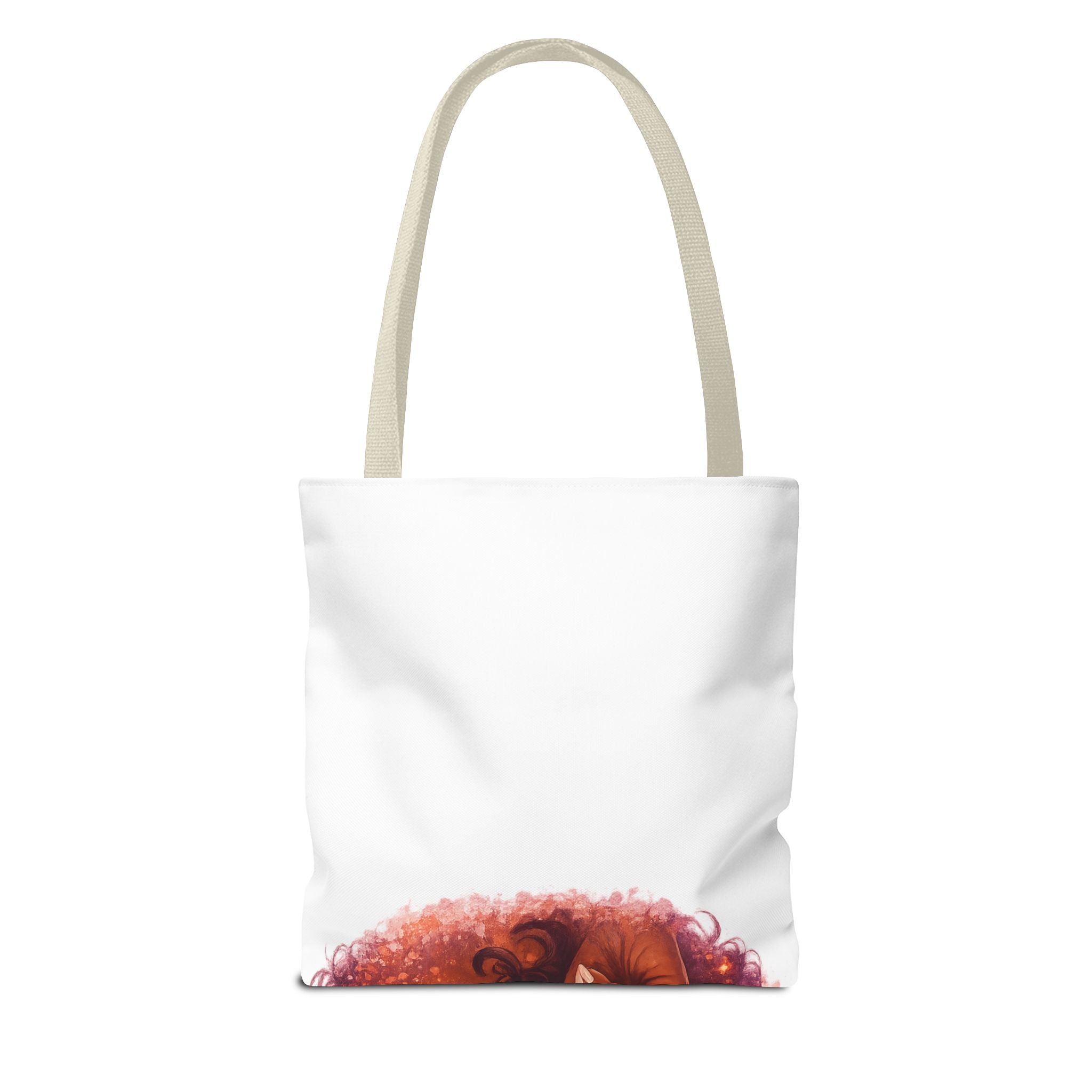 Curly Girl Pop-Art Tote — Cute Lollipop Portrait Beach & Everyday Bag