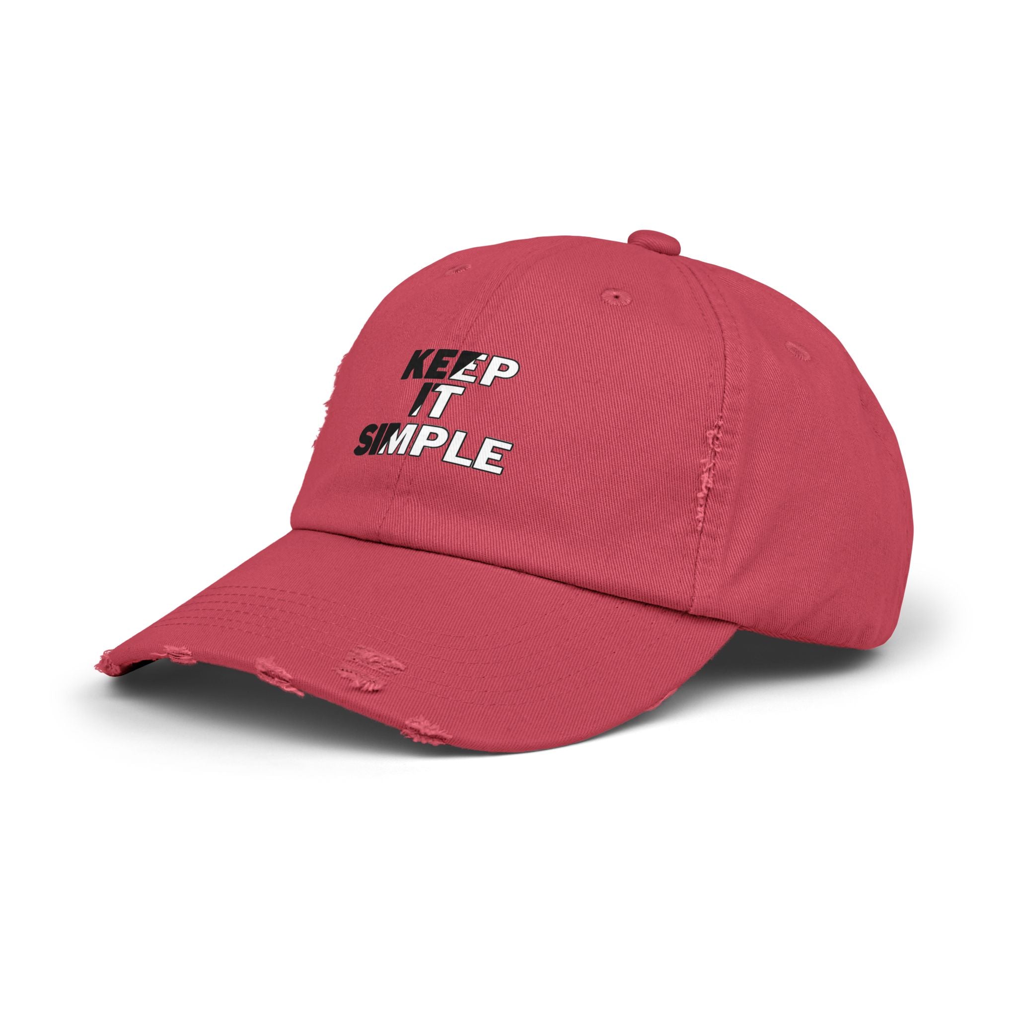 Keep It Simple Distressed Baseball Cap