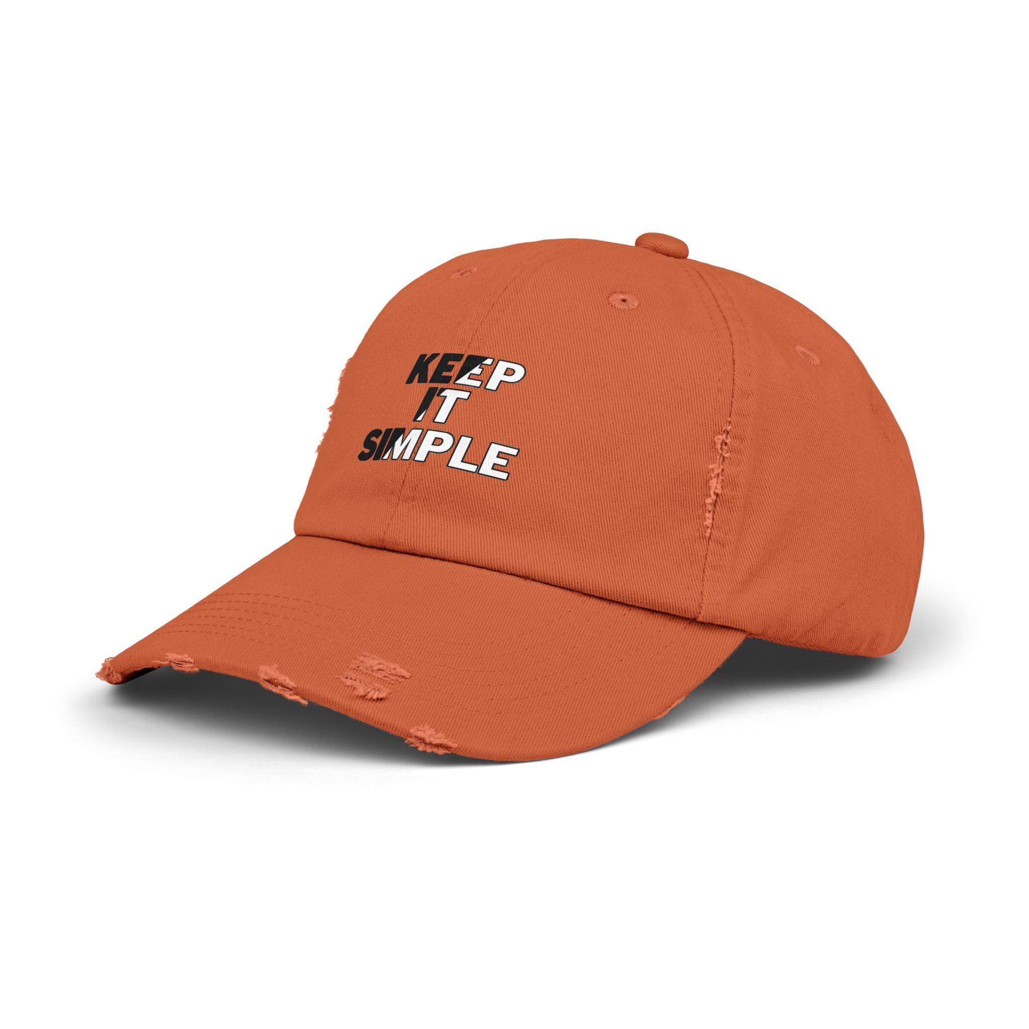 Keep It Simple Distressed Baseball Cap