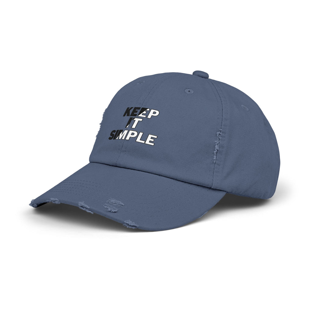 Keep It Simple Distressed Baseball Cap