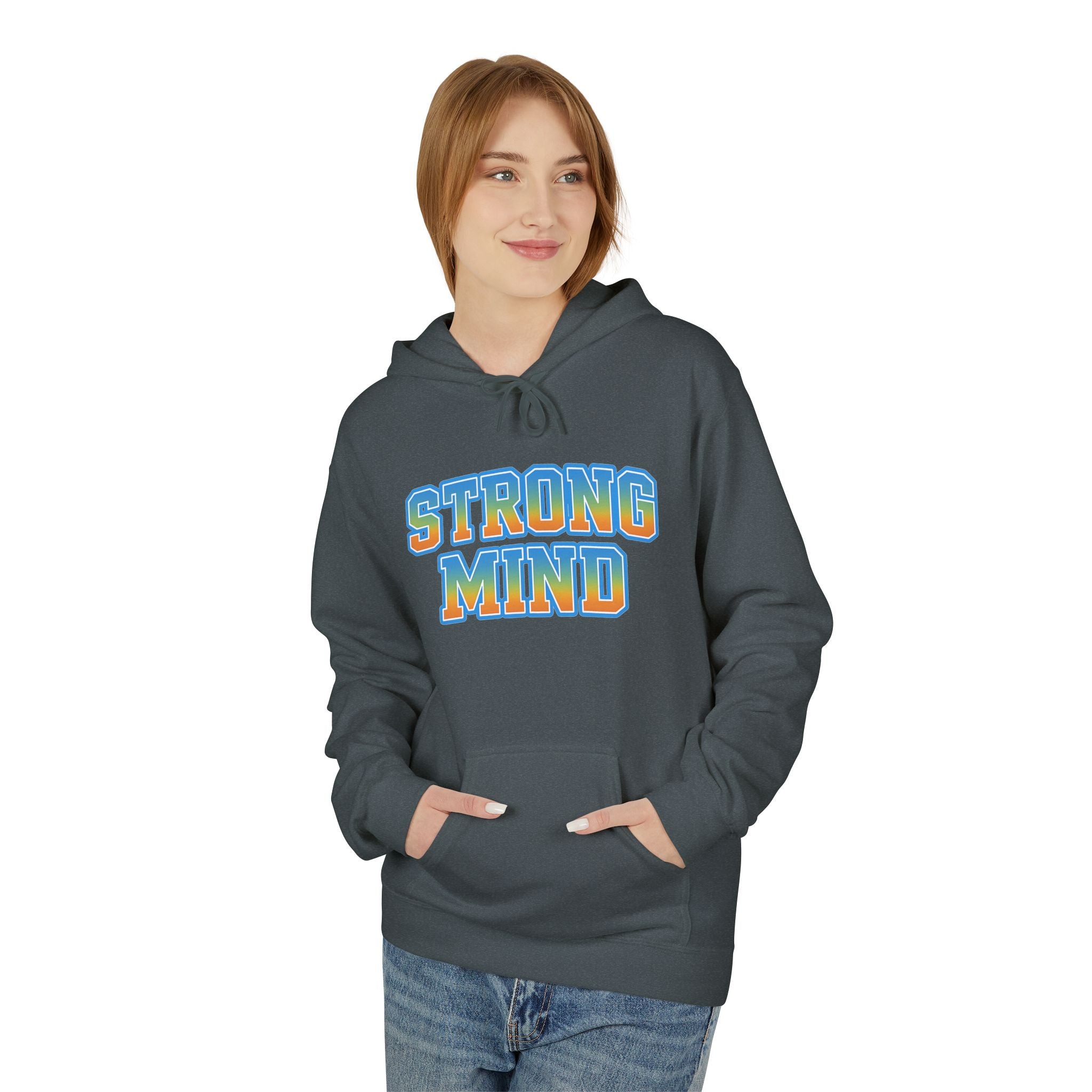 Strong Mind Hoodie — Retro Colorful Graphic Pullover for Musicians & Creatives